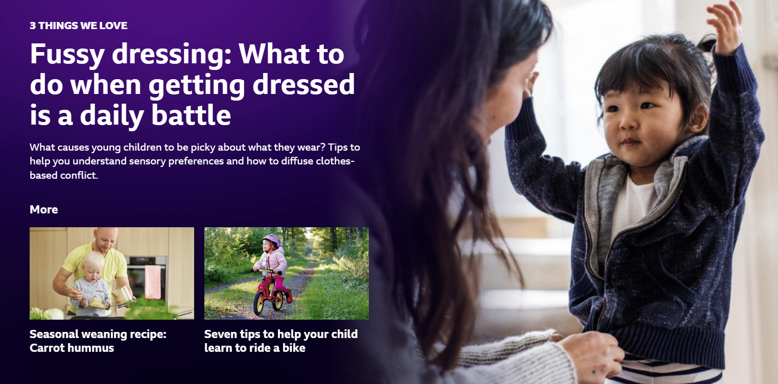 Daniel Weisberg BBC Tiny Happy People Fussy Dressers